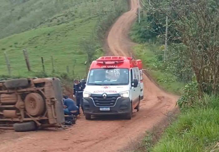 grave acidente no interior do municipio de Turvo Paraná